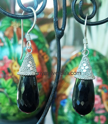 Earring bali silver bead