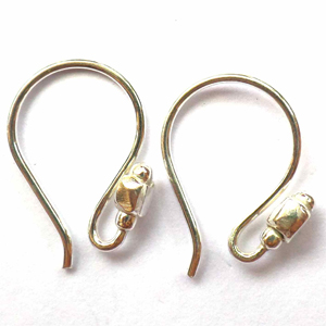 Earring Hooks bali silver bead