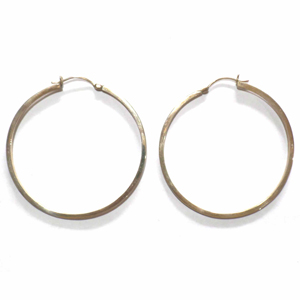 Earring Hoops bali silver bead