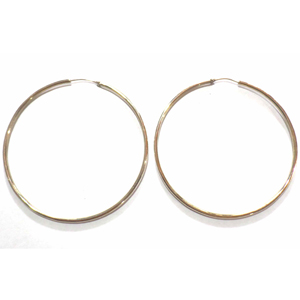 Earring Hoops bali silver bead