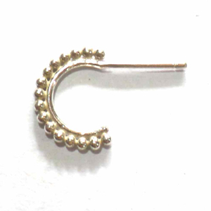 Earring Hoops bali silver bead