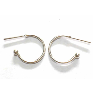 Earring Hoops bali silver bead