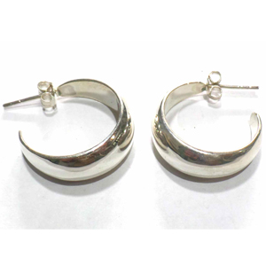 Earring Hoops bali silver bead