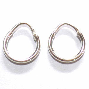 Earring Hoops bali silver bead