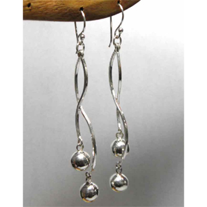 Earring No Stone bali silver bead