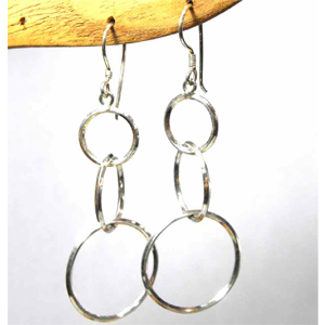 Earring No Stone bali silver bead