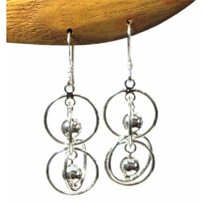 Earring No Stone bali silver bead