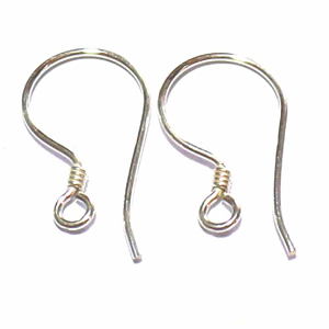 Earring Hooks bali silver bead