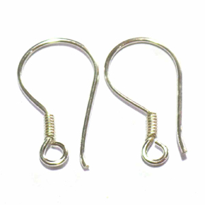 Earring Hooks bali silver bead