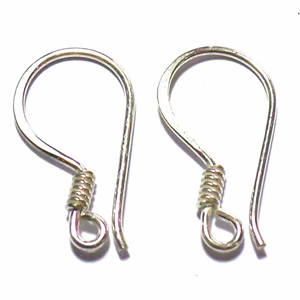 Earring Hooks bali silver bead