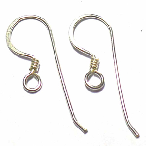 Earring Hooks bali silver bead