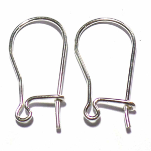 Earring Hooks bali silver bead