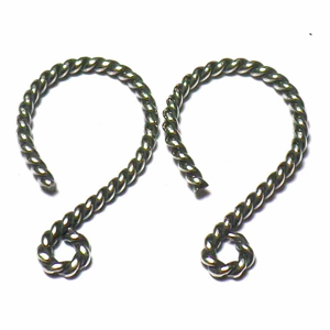 Earring Hooks bali silver bead