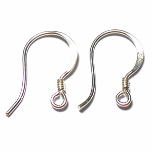 Earring Hooks bali silver bead