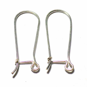 Earring Hooks bali silver bead