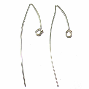 Earring Hooks bali silver bead