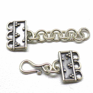 Fancy Clasps bali silver bead