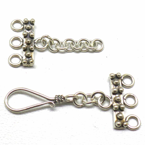 Fancy Clasps bali silver bead