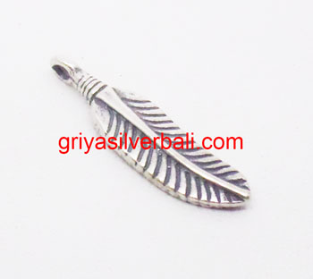 Feathers And Wings bali silver bead