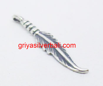 Feathers And Wings bali silver bead