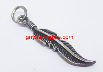 Feathers And Wings bali silver bead