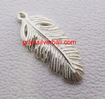 Feathers And Wings bali silver bead