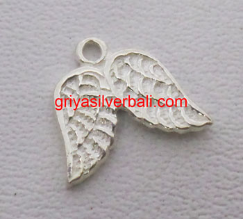 Feathers And Wings bali silver bead