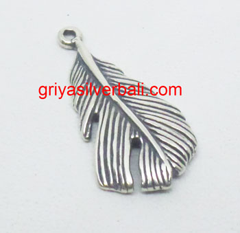 Feathers And Wings bali silver bead