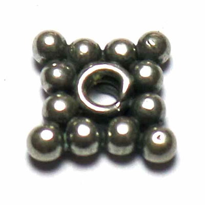 Flat Daisy Spacer bali silver bead