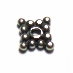 Flat Daisy Spacer bali silver bead