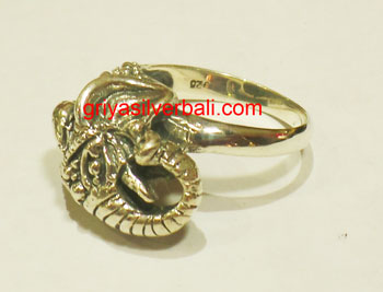 Ring No Stone bali silver bead