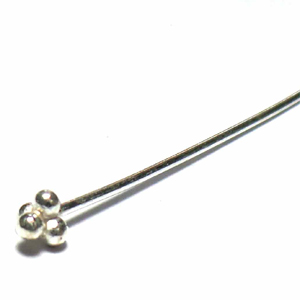 Head Pins bali silver bead