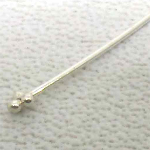 Head Pins bali silver bead