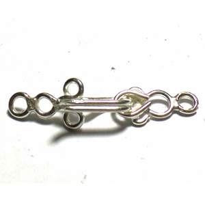 Hook Clasps bali silver bead