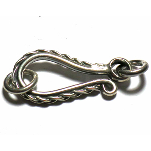 Hook Clasps bali silver bead