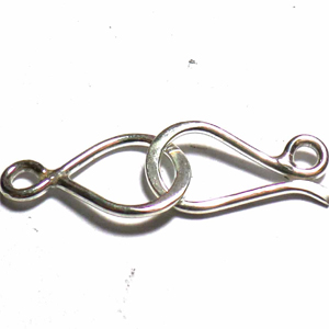 Hook Clasps bali silver bead