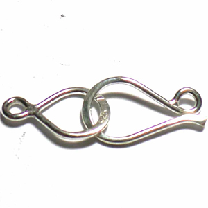 Hook Clasps bali silver bead