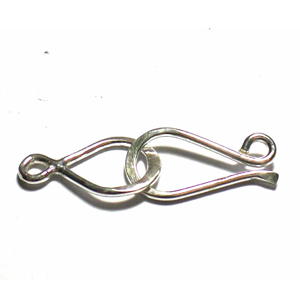 Hook Clasps bali silver bead