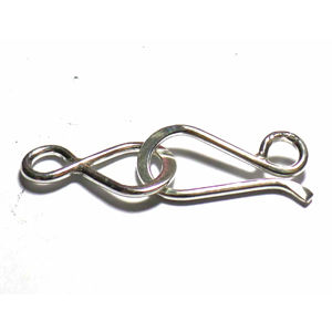 Hook Clasps bali silver bead