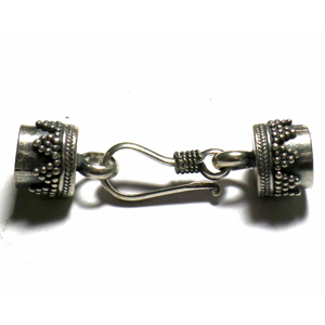 Hook Clasps bali silver bead