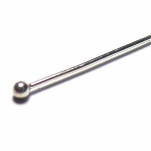 Head Pins bali silver bead