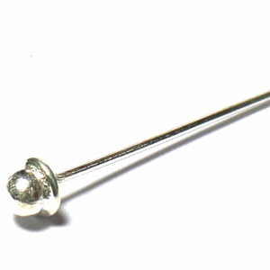 Head Pins bali silver bead