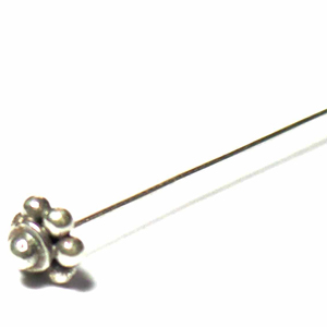 Head Pins bali silver bead