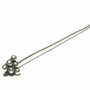 Head Pins bali silver bead