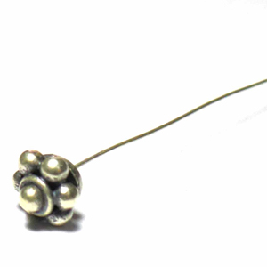 Head Pins bali silver bead