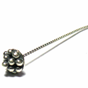 Headpins Antique bali silver bead