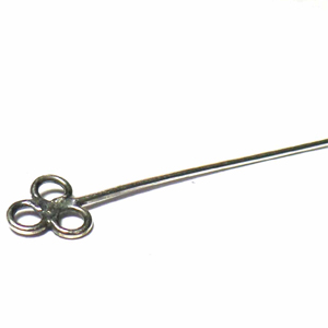 Headpins Antique bali silver bead