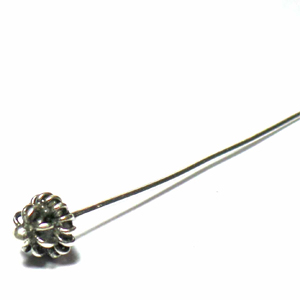 Headpins Antique bali silver bead