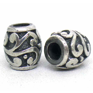 Large Hole Bead Casting bali silver bead