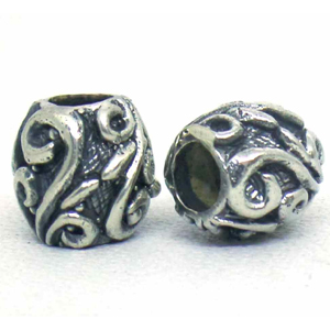 Large Hole Bead Casting bali silver bead